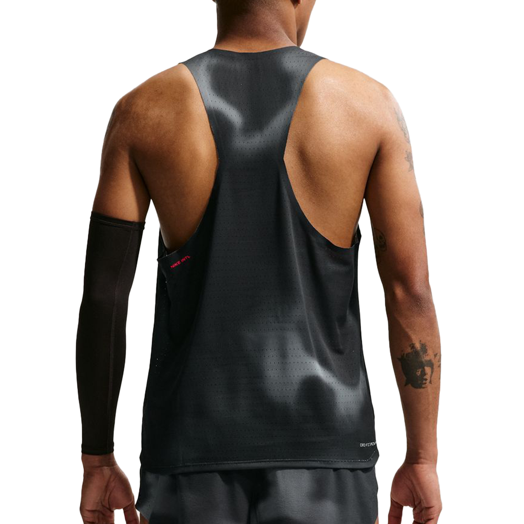 Nike Mens AeroSwift Dri-FIT ADV Running Singlet - Black/Dark Smoke Grey/Bright Crimson - SP26