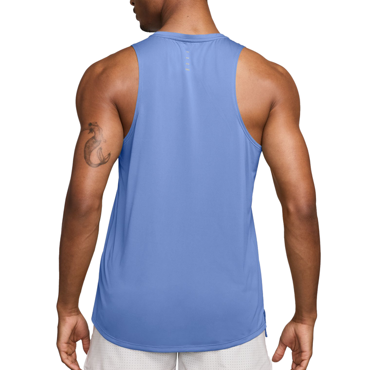 Débardeur de course Nike Stride Dri-FIT ADV pour hommes - Royal Pulse/Argent réfléchissant