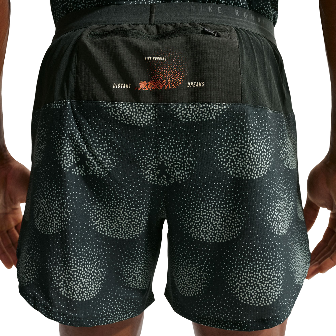 Nike Herren Dri-FIT 5" Brief-Lined Stride Short - Schwarzfichte