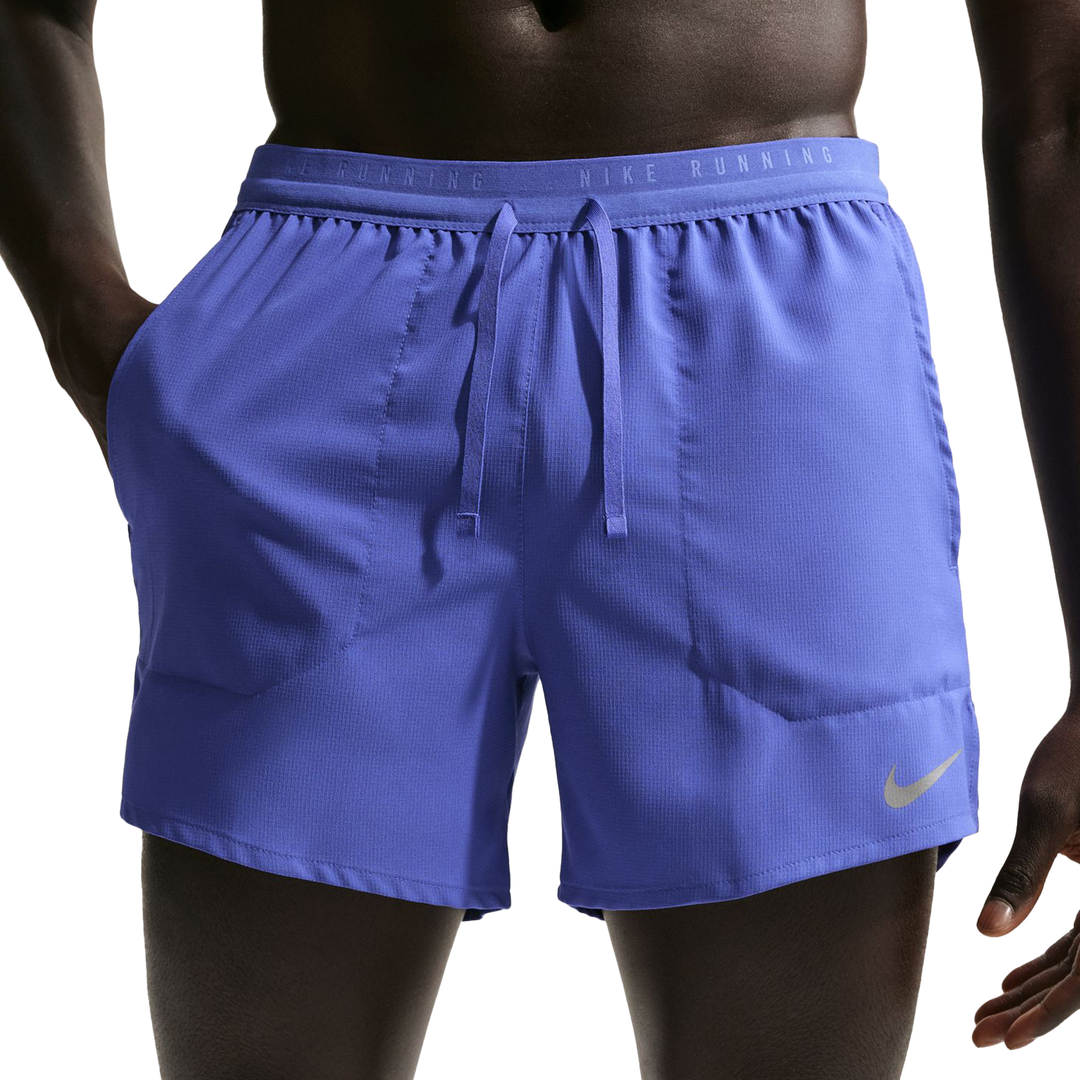 Nike Herren Dri-FIT 5" Brief-Lined Stride Short - Lapis/Reflektierendes Silber