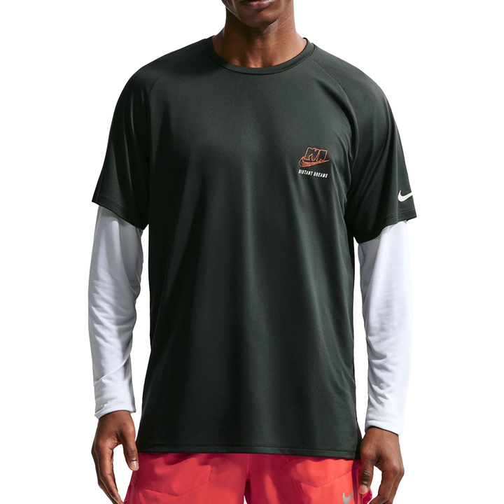 Nike Herren Stride Dri-FIT ADV S/S Lauf-T-Shirt – Schwarzfichte