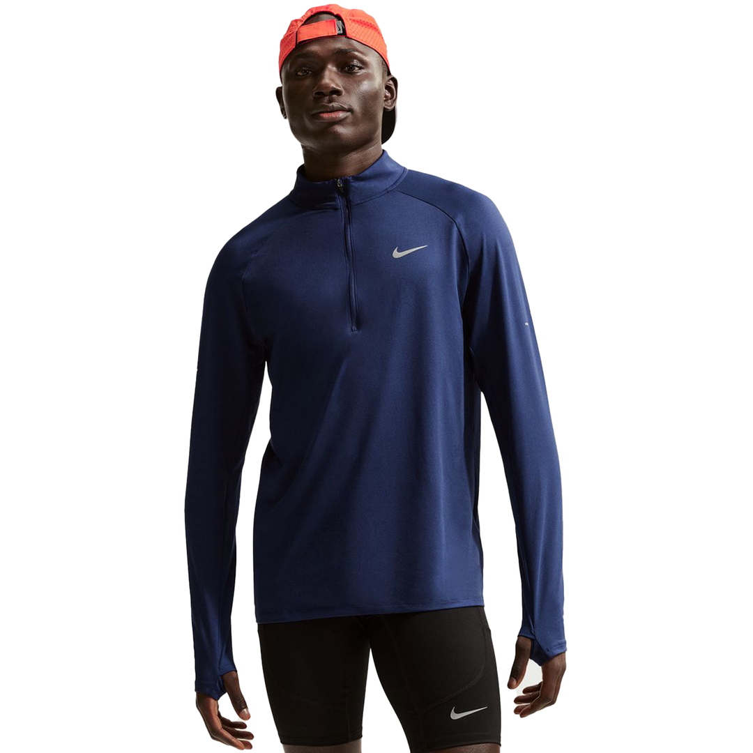 Nike Mens Dri-FIT 1/4 Zip Stride Top - Midnight Navy/Reflective