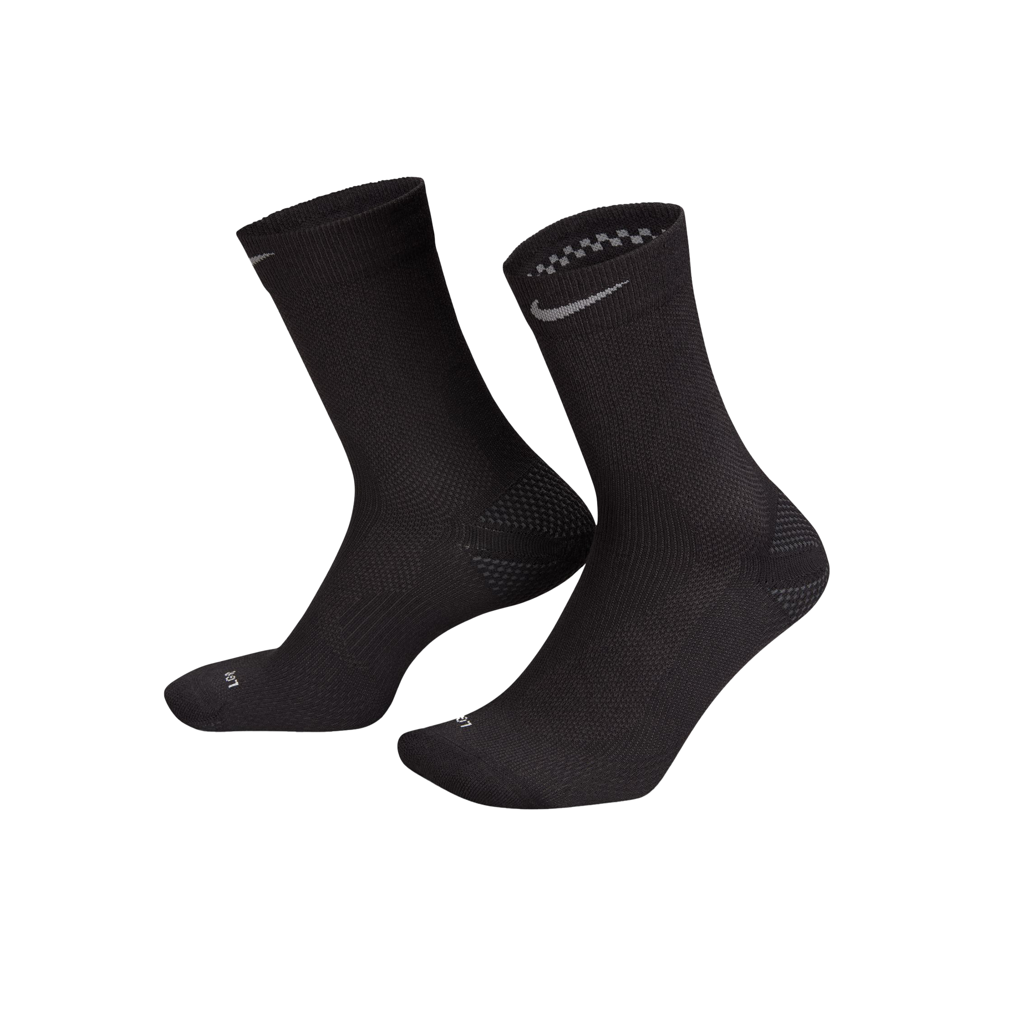 Nike Running Lightweight Crew Socks - Black/Dark Smoke Grey/Smoke Grey