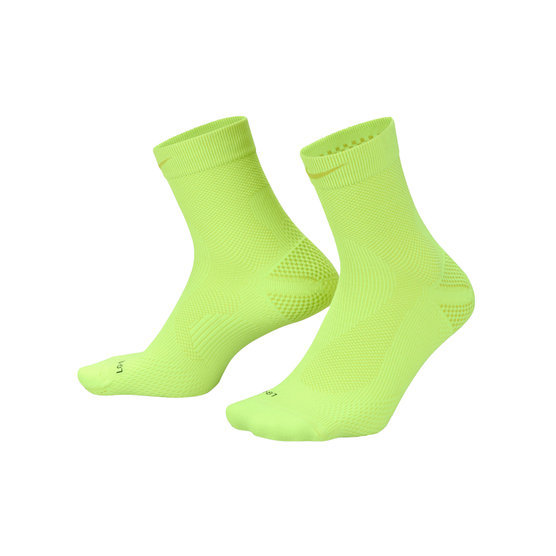 Nike Running Lightweight Micro Crew Socken – Volt/Bright Cactus/Schwarz