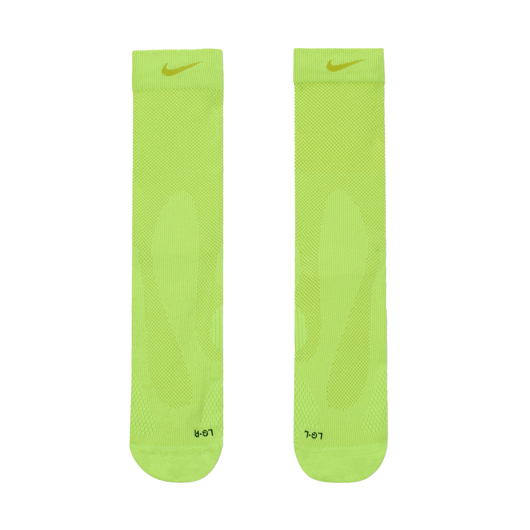 Nike Running Lightweight Crew Socks - Volt/Bright Cactus/Black/Bright Cactus