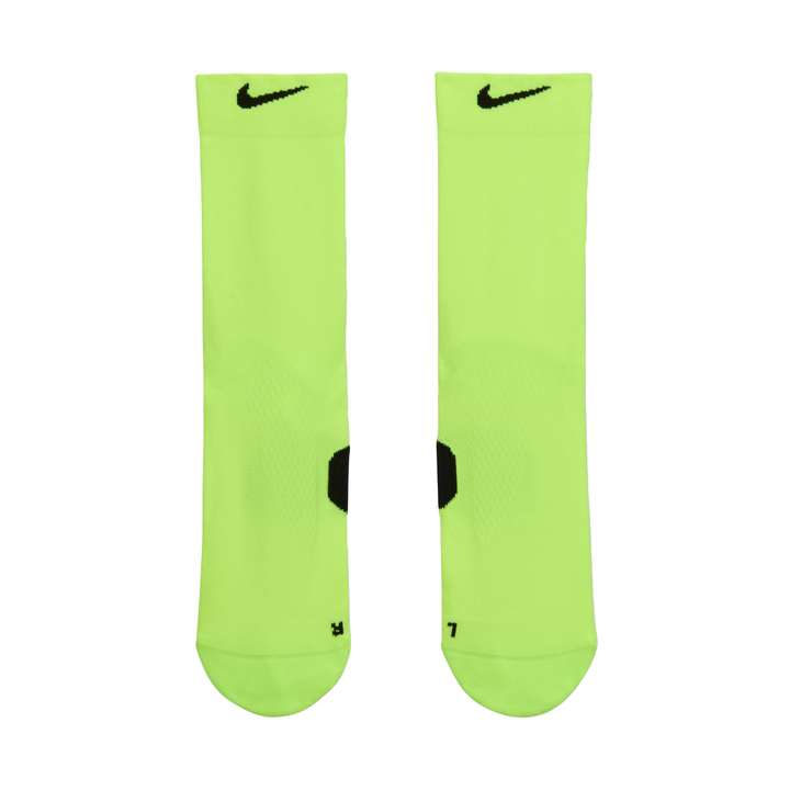 Nike Running Midweight Crew Socks - Volt/Black