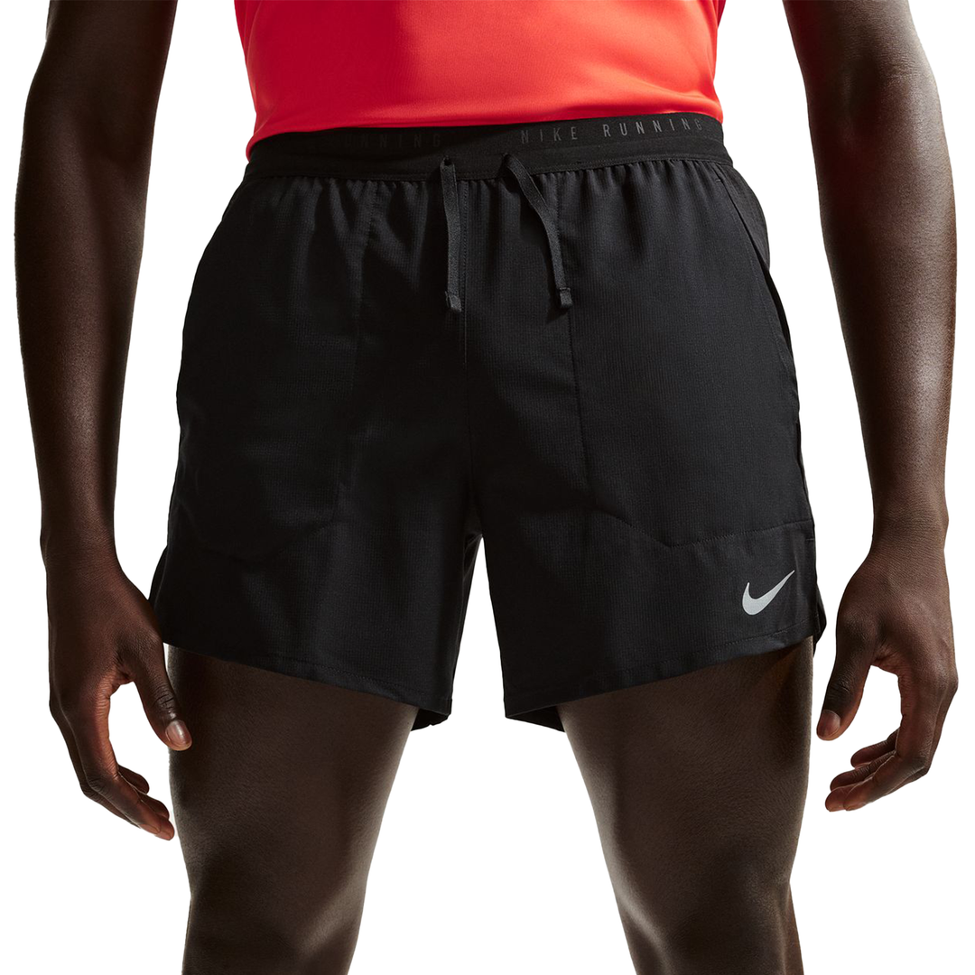 Short Nike Dri-FIT 5" pour hommes - Noir/Argent réfléchissant - HO25