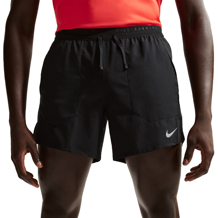 Short Nike Dri-FIT 5" pour hommes - Noir/Argent réfléchissant - HO25