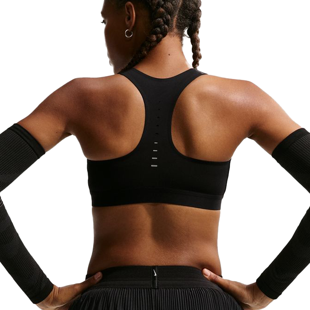 Nike Swift Womens High-Support Lightly Lined Sports Bra - Black/Reflective Silver - SP26