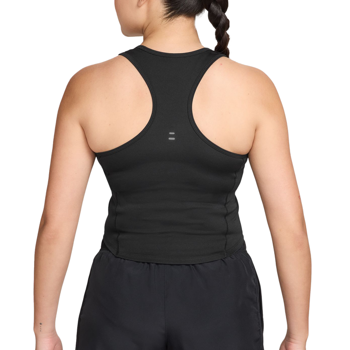 Nike Womens Dri-FIT ADV Running Tank Top - Black/Reflective Silver/White - HO25