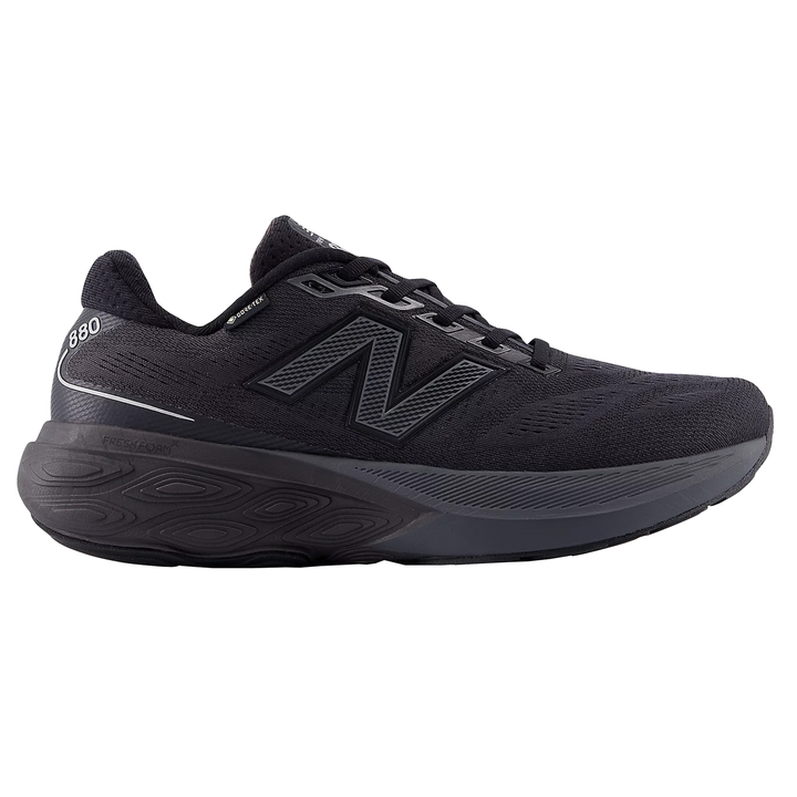 New Balance Mens 880V15 GTX - Black/Castlerock/Silver Metallic - Neutral - AW25