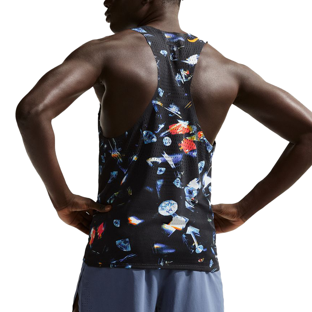 Nike Mens AeroSwift Dri-FIT ADV Running Singlet - Black/Laser