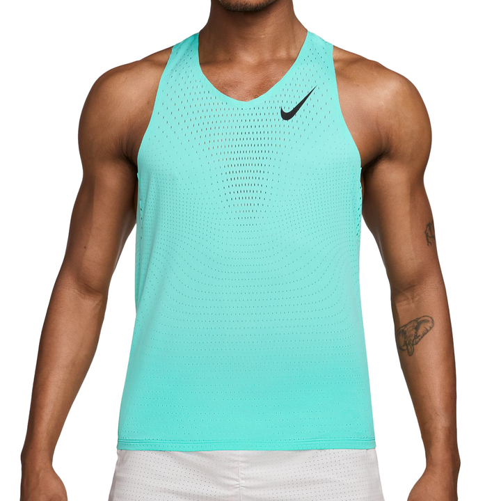 Nike Mens AeroSwift Dri-FIT ADV Running Singlet - Hyper Turquoise/Black