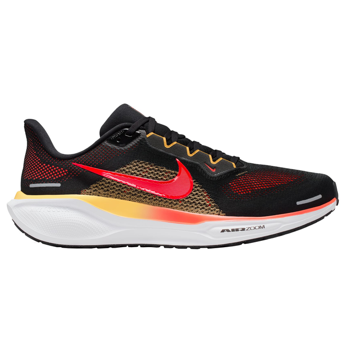 Nike Mens Pegasus 41 - Black/Bright Crimson/Topaz Gold - Neutral - SP26