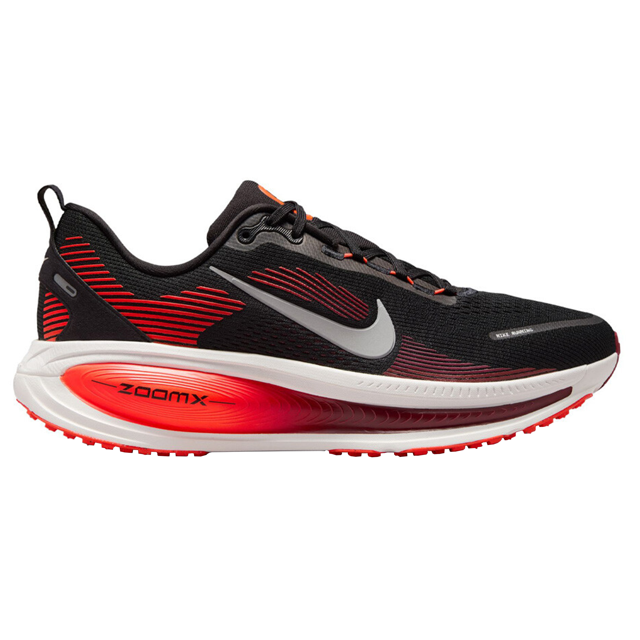 Nike Mens Vomero 18 - Black/Metallic Silver/Bright Crimson - Neutral - FA25