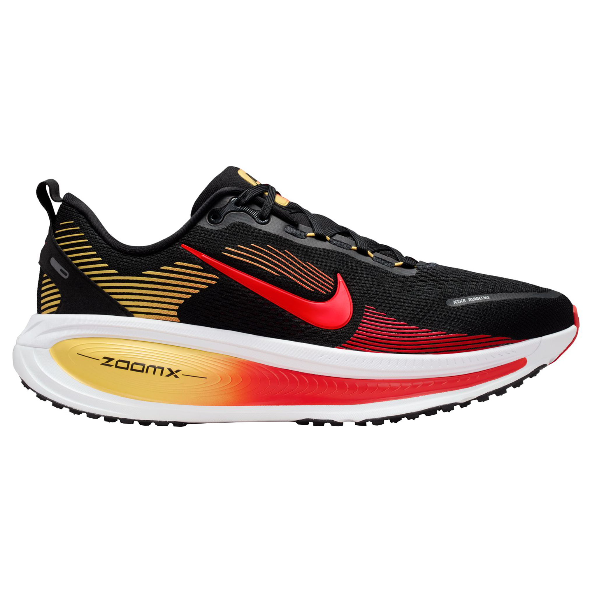 Nike Mens Vomero 18 - Black/Bright Crimson/Light Crimson - Neutral - SP26