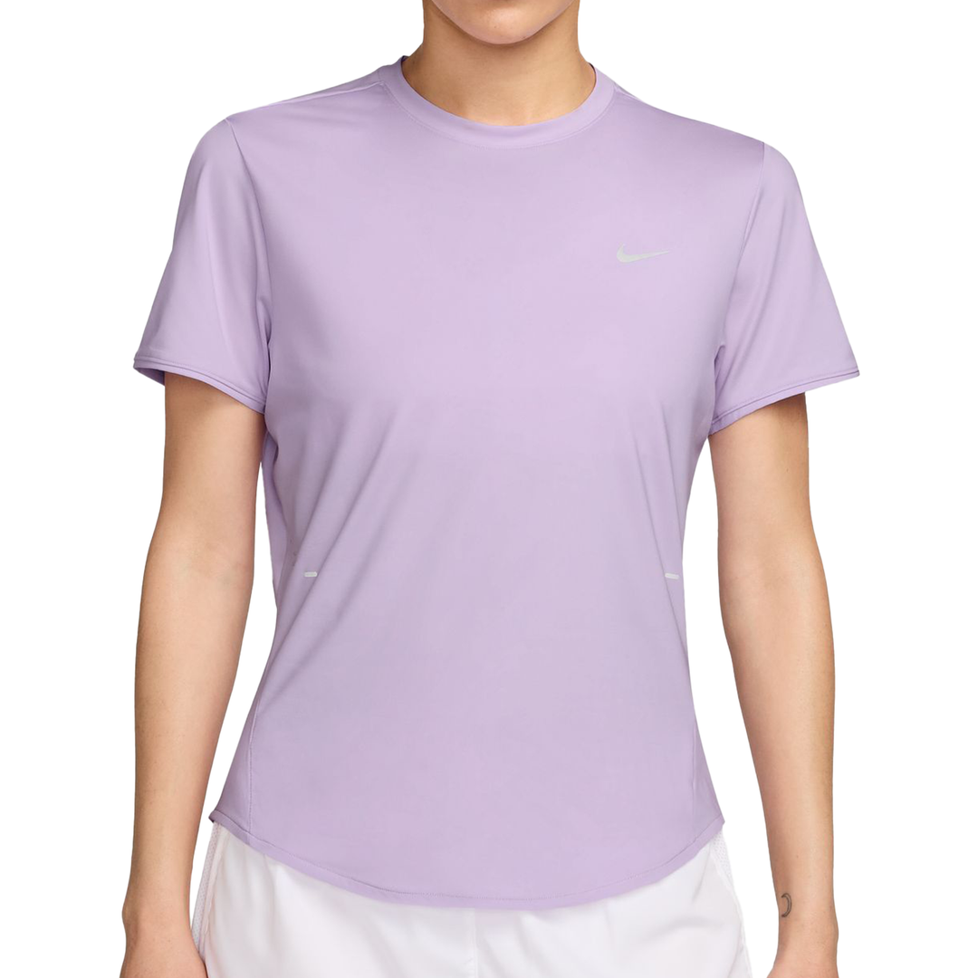 T-shirt Swift à manches courtes Nike Dri-FIT pour Femme - Brume violette/Argent réfléchissant