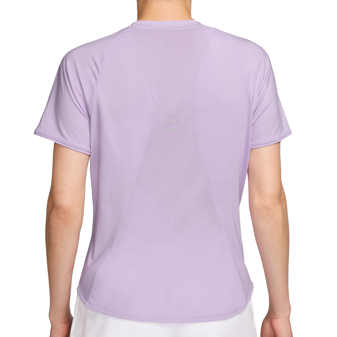 T-shirt Swift à manches courtes Nike Dri-FIT pour Femme - Brume violette/Argent réfléchissant