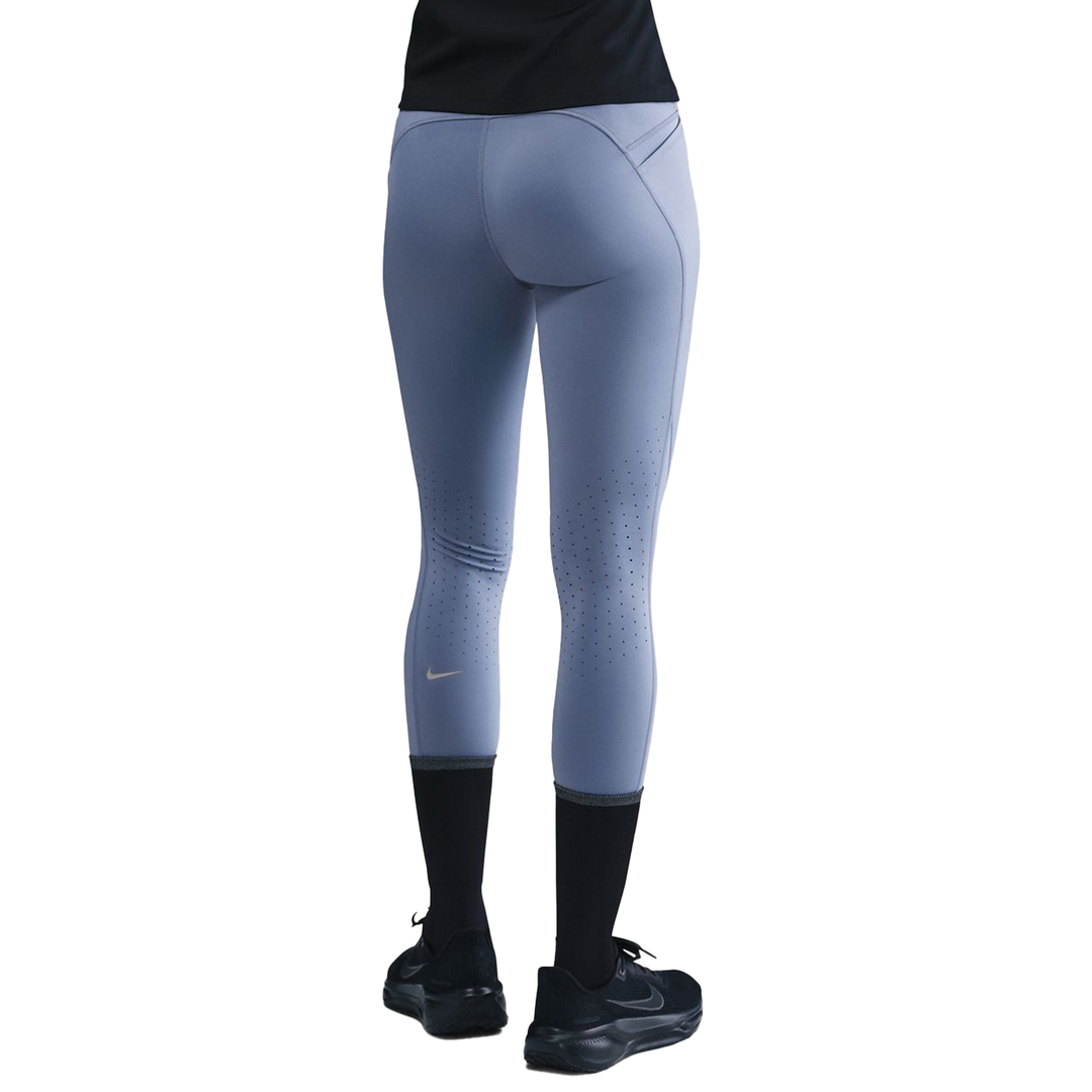 Nike Damen 7/8 Swift Tight mit hoher Taille und Taschen – World Indigo/Reflective Silver