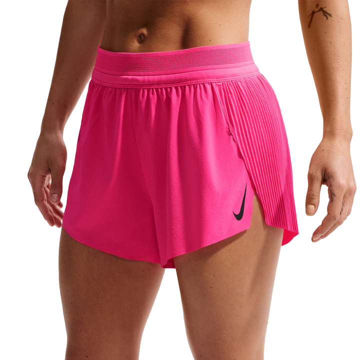 Nike AeroSwift Women's Dri-FIT ADV Mid-Rise 3" Brief Lined Running Shorts - Hyper Pink/Black - SU26