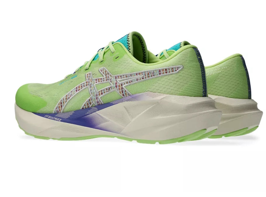 Asics Mens Novablast 5 TR - Nature Bathing/Lime Green - Neutral - SS25
