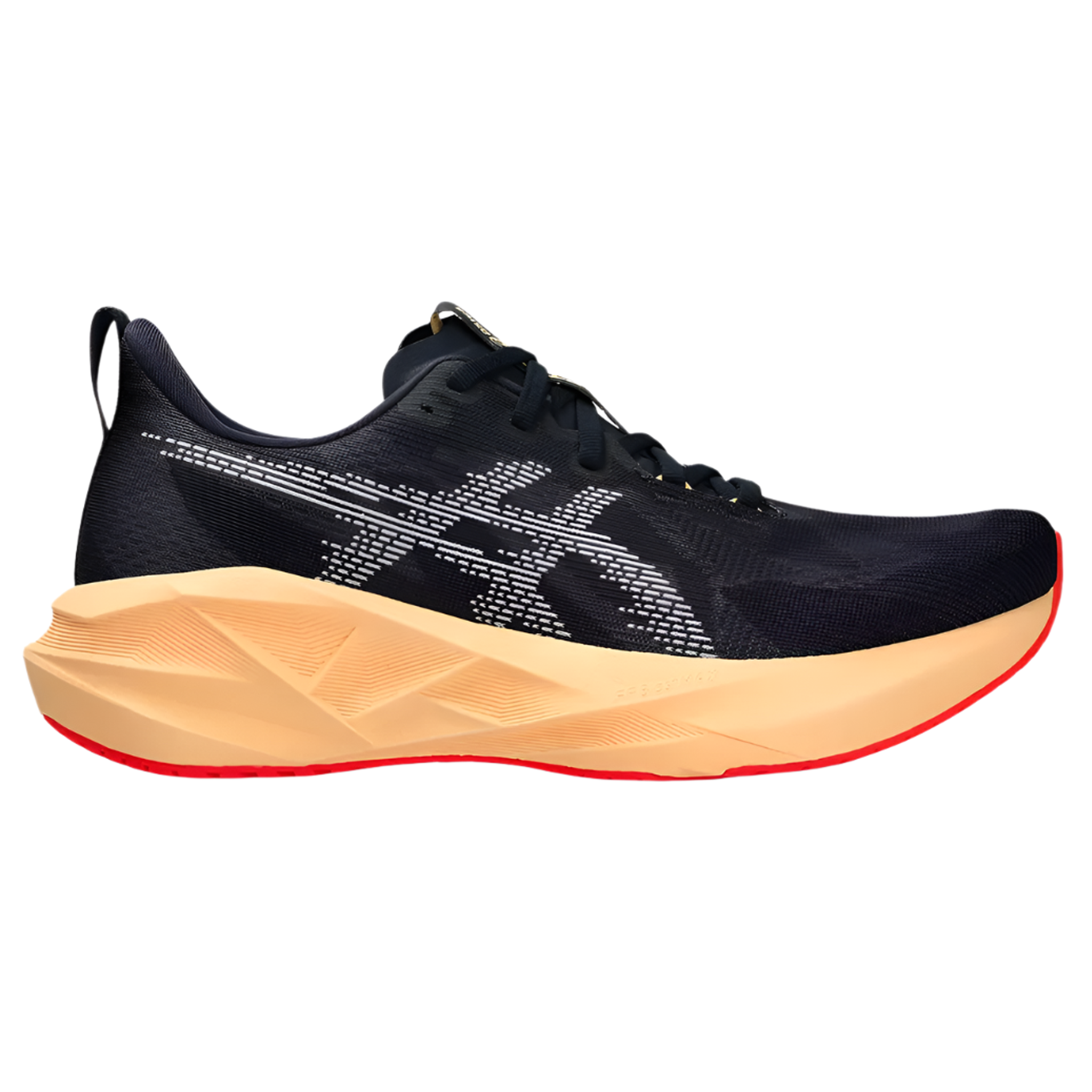 Asics Mens Novablast 5 - Midnight/Orange Glow - Neutral - AW25