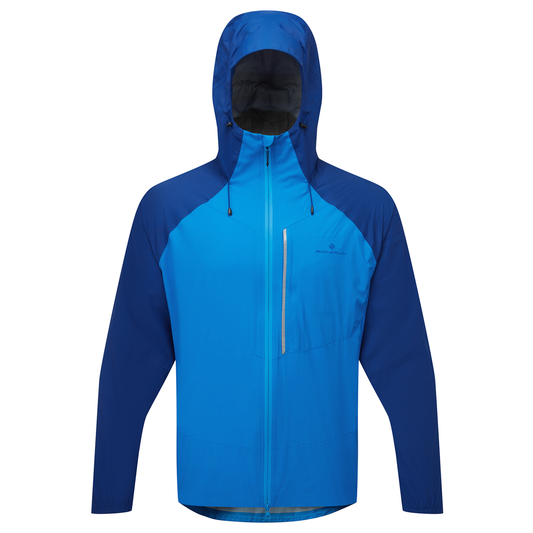 RonHill Mens Tech Storm Jacket Waterproof - Ocean/Electric Blue - AW25