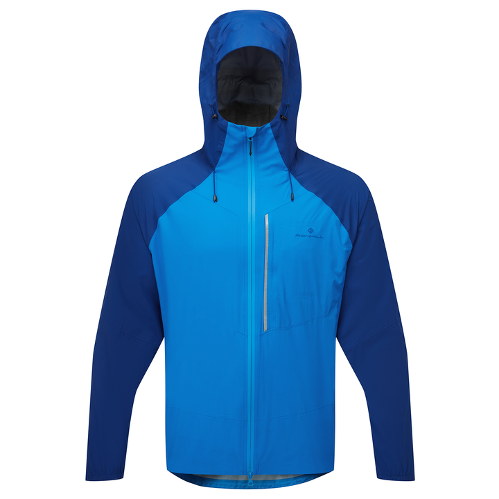 RonHill Mens Tech Storm Jacket Waterproof - Ocean/Electric Blue - AW25