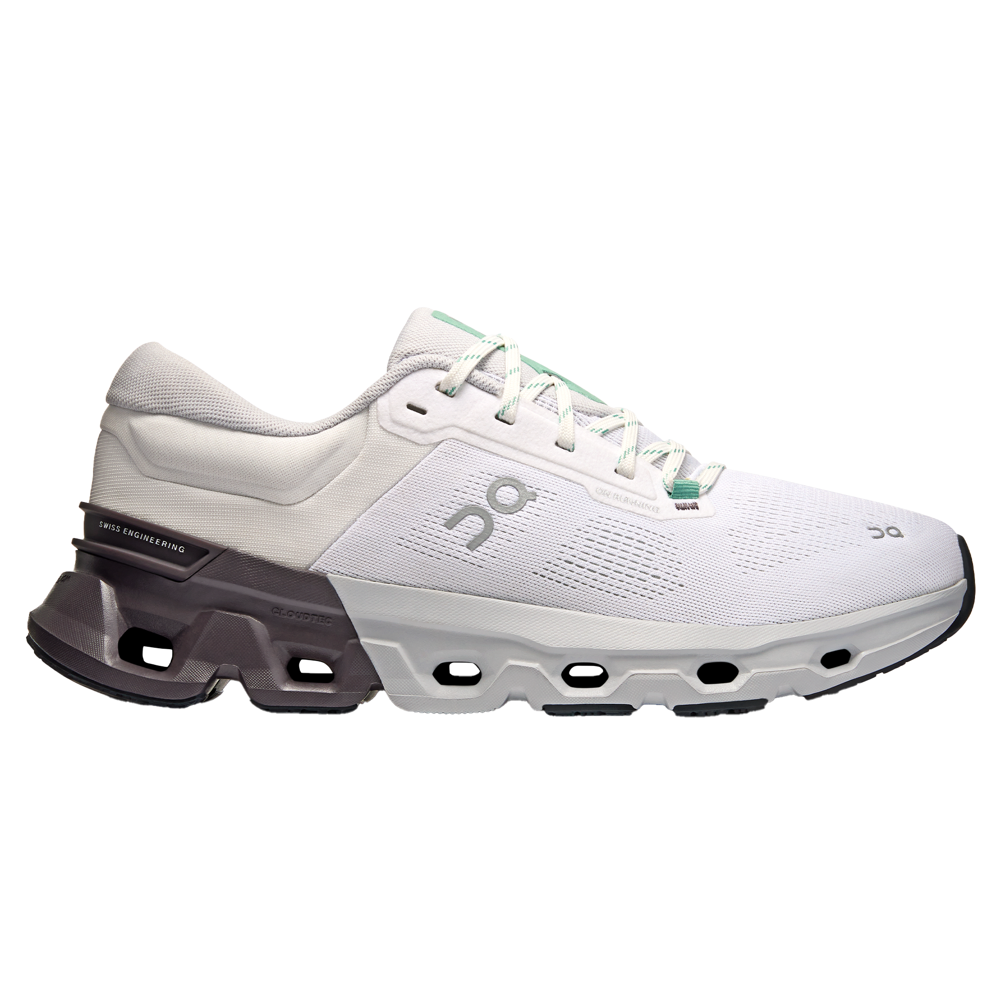 ON Mens Cloudflyer 5 - White/Pebble - AW25