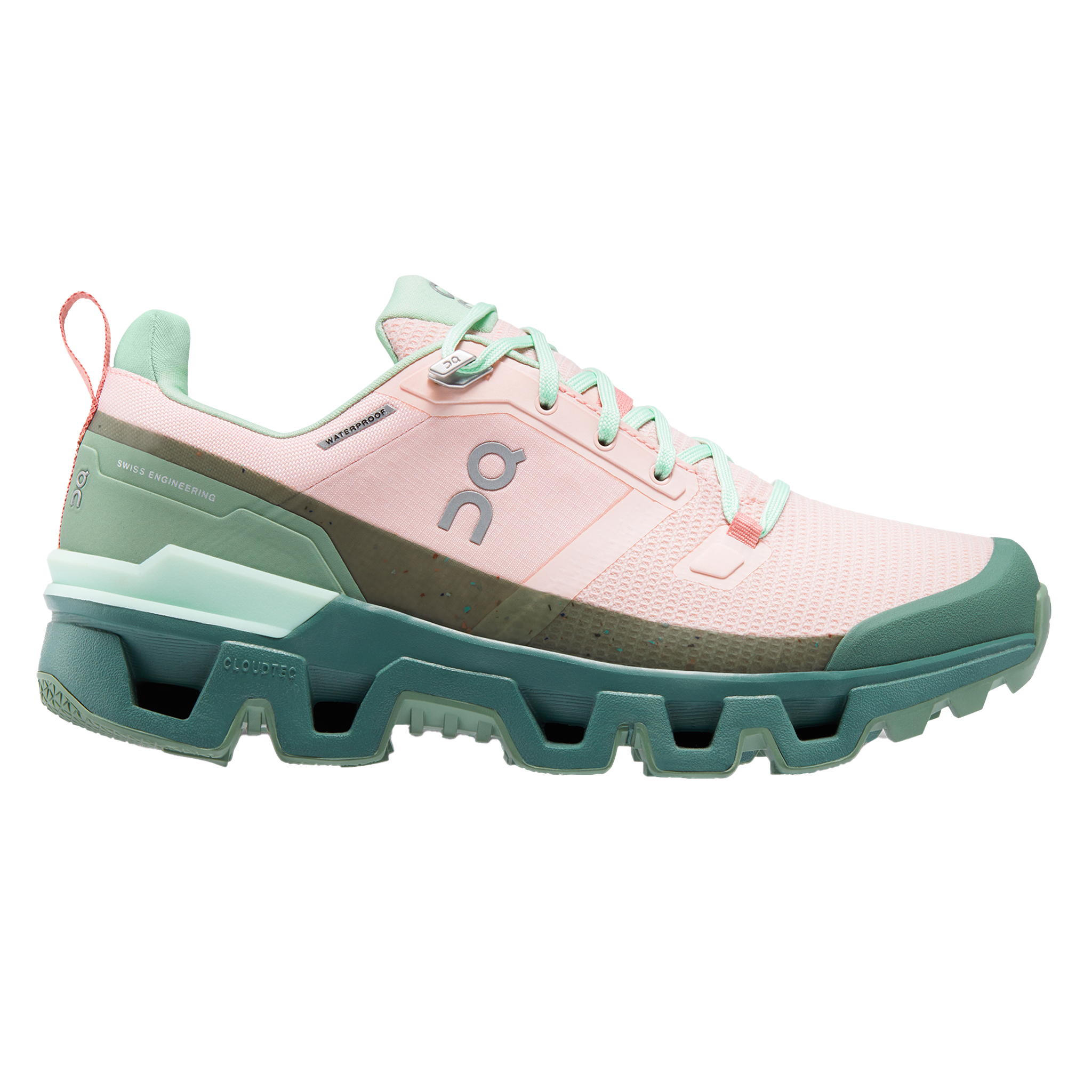 ON Womens Cloudwander Waterproof - Doe/Ivy - Trail