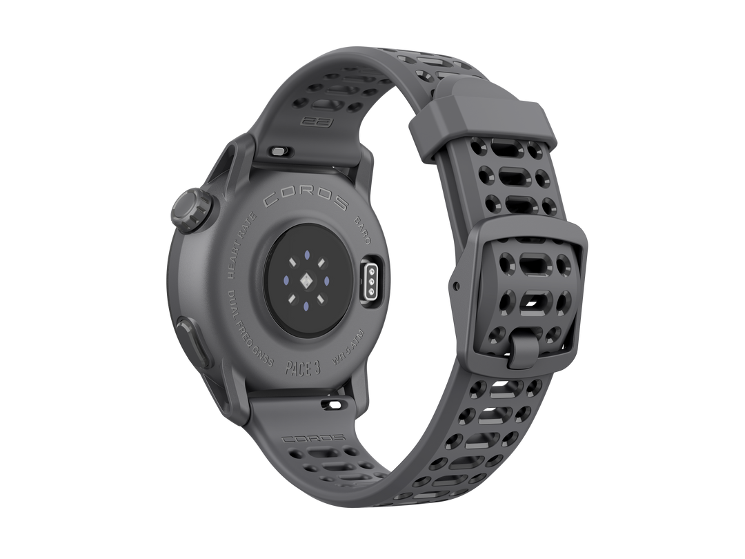 COROS PACE 3 Premium GPS Sport Watch - Black Silicone