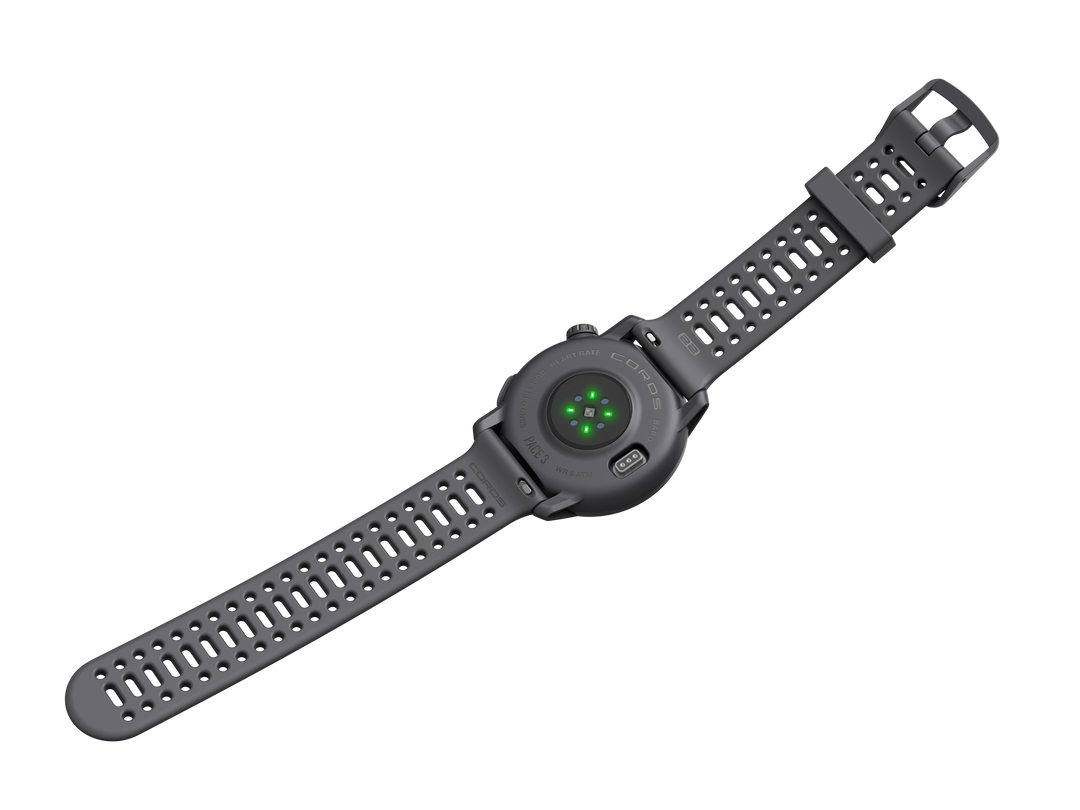 COROS PACE 3 Premium GPS Sport Watch - Black Silicone