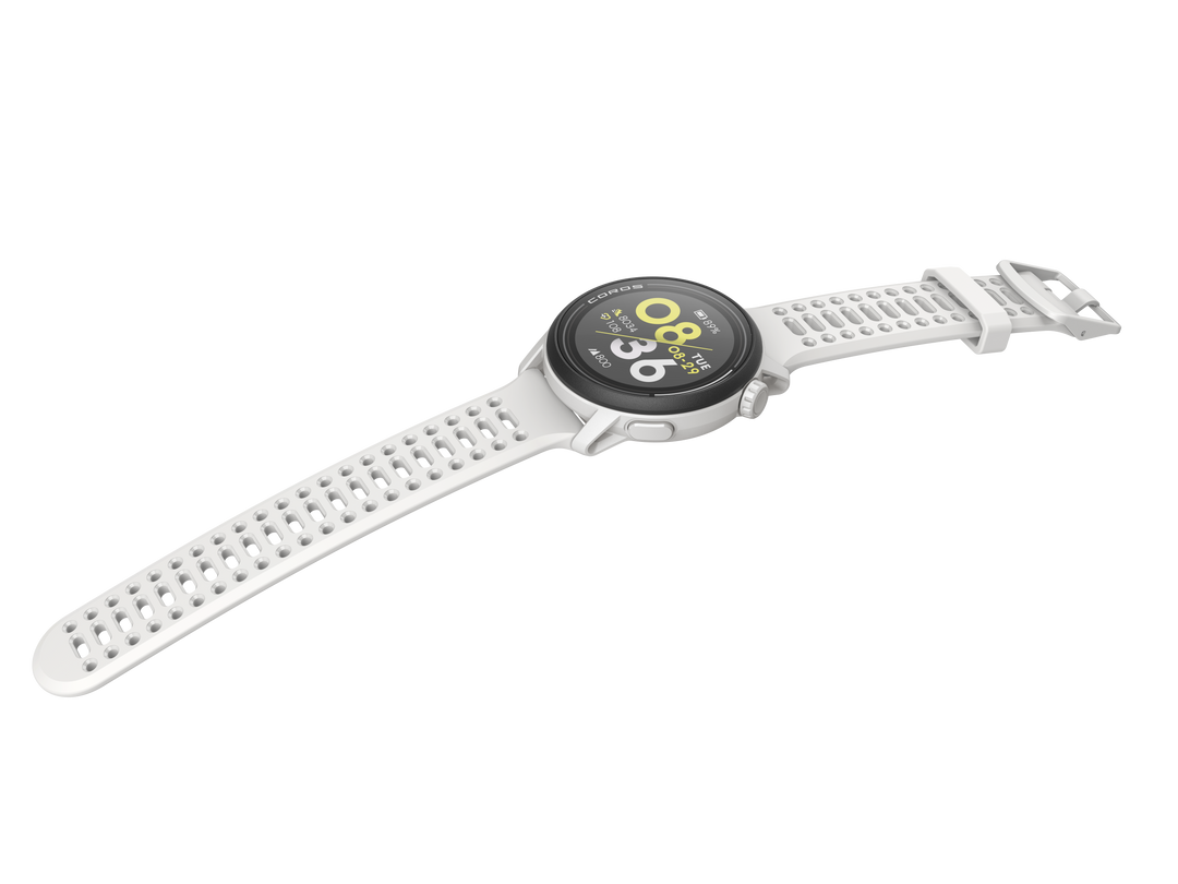 COROS PACE 3 Premium GPS Sport Watch - White Silicone