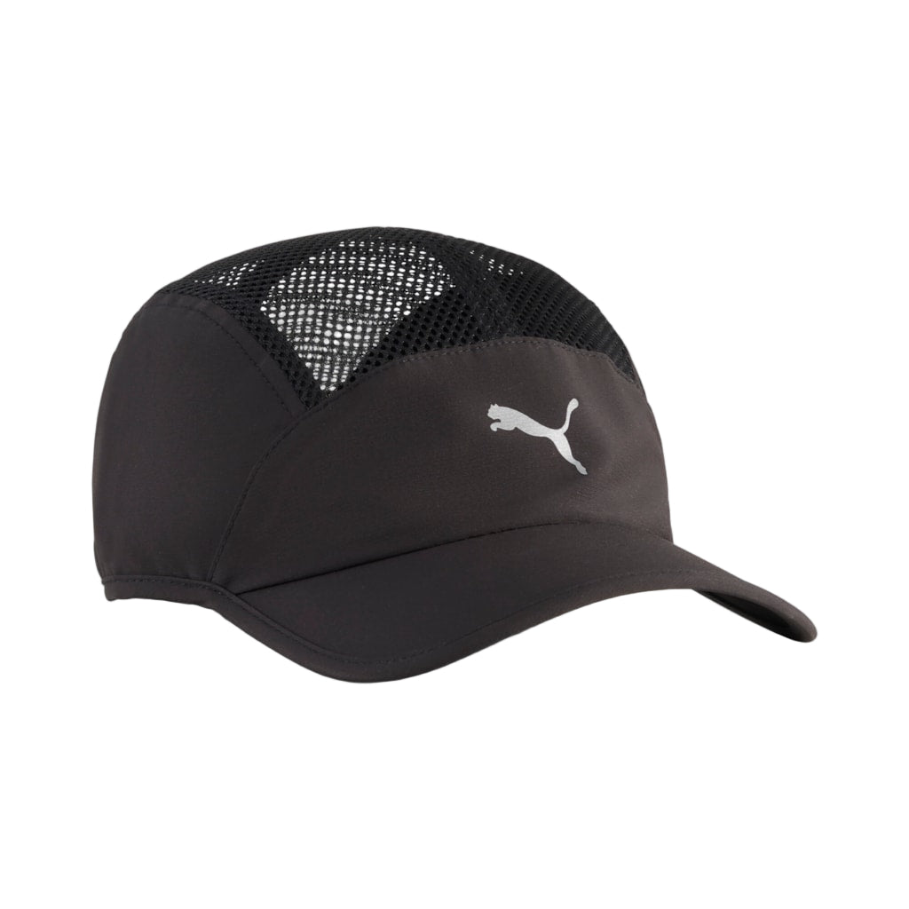 Puma Short Visor Mesh 5 Panel Cap - Black