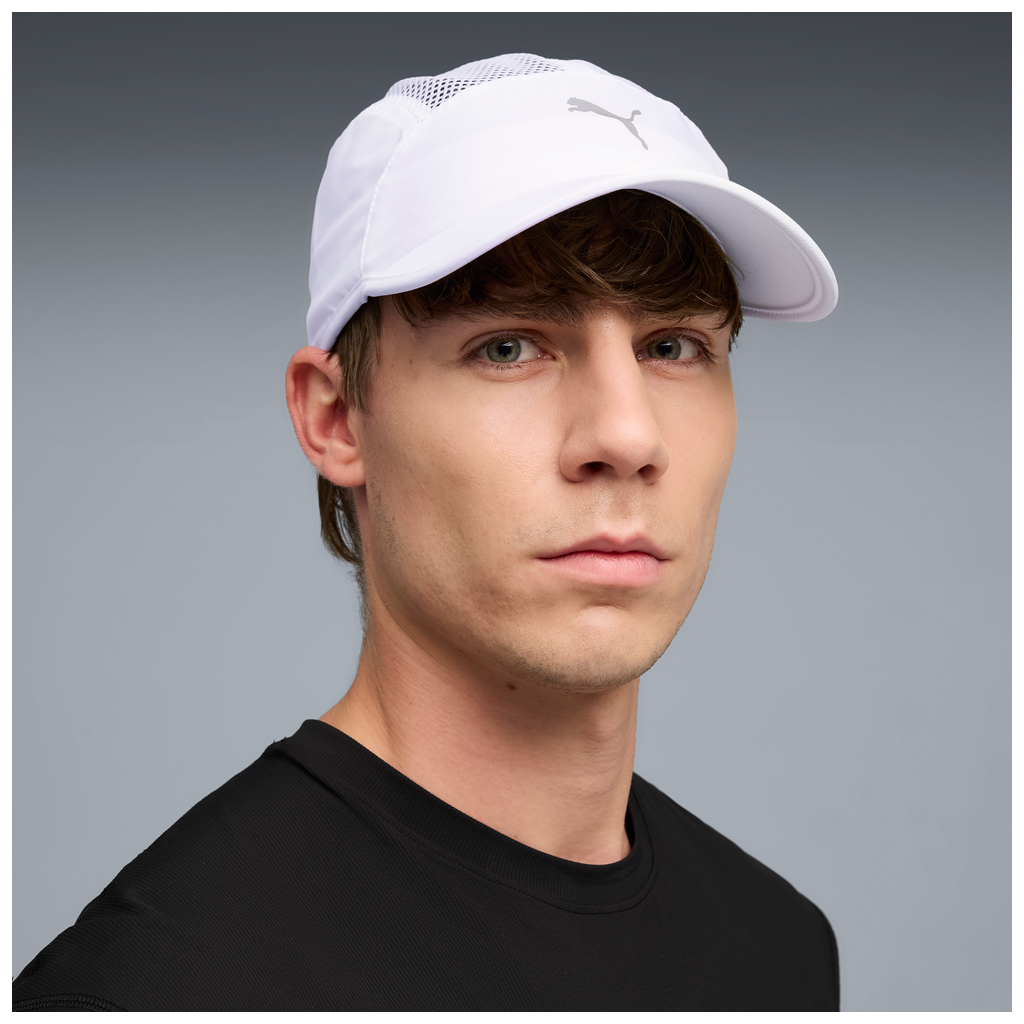 Puma Short Visor Mesh 5 Panel Cap - White