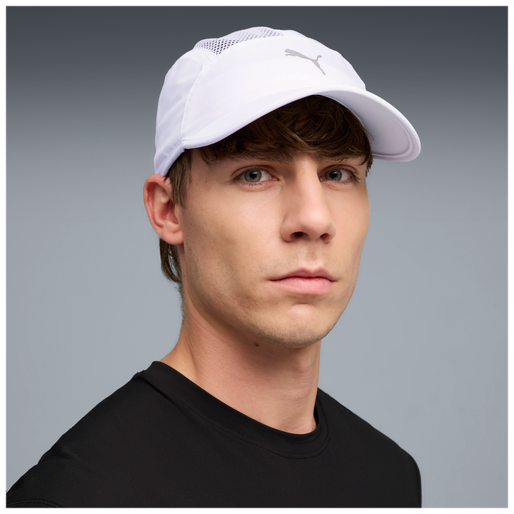 Puma Short Visor Mesh 5 Panel Cap - White