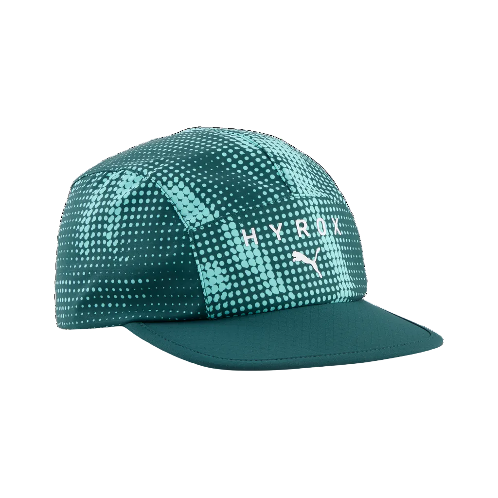 Puma x Hyrox 5 Panel Graphic Cap - Dark Green