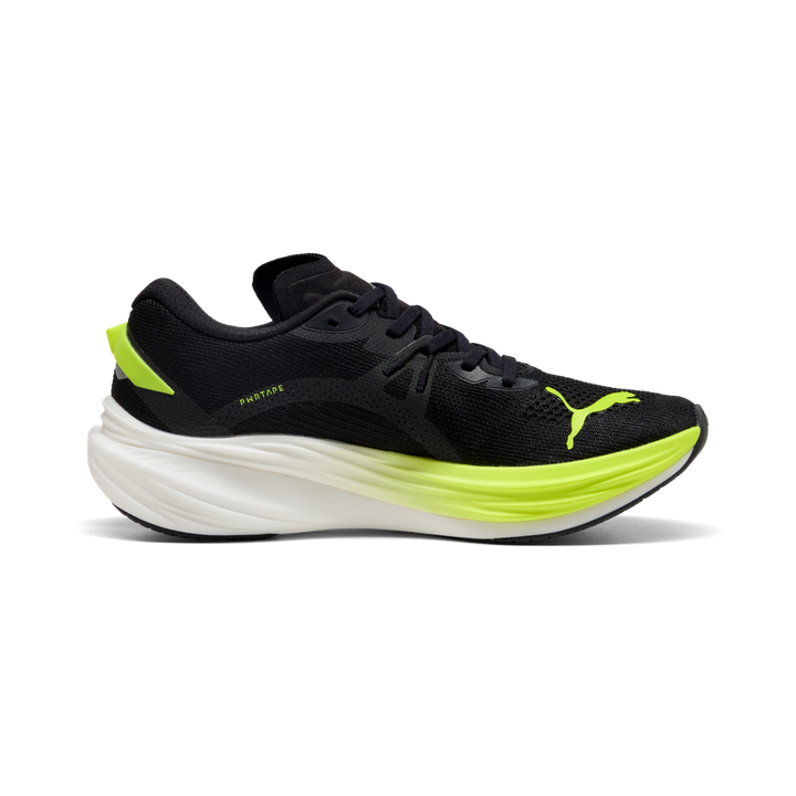Puma Mens Deviate NITRO 3 - Puma Black/Yellow Alert - Neutral - AW25