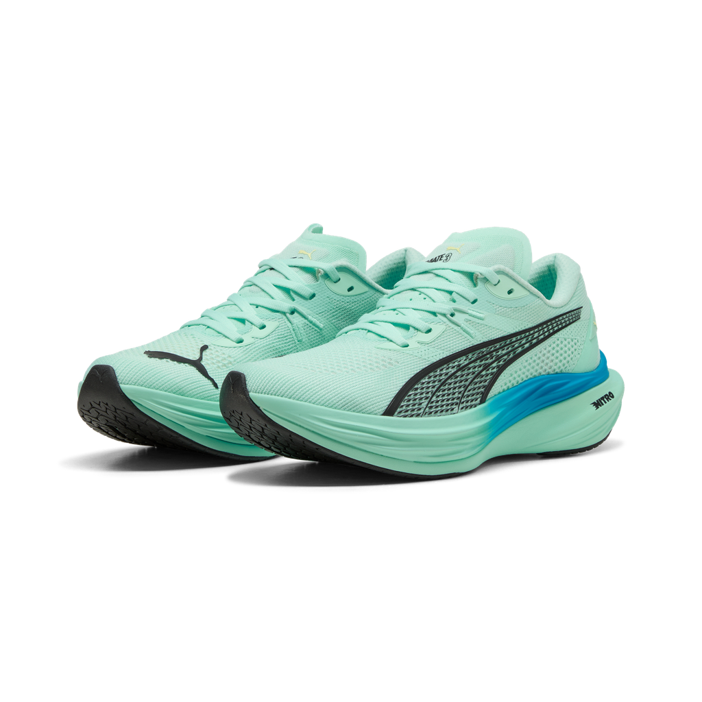Puma Mens Deviate NITRO 3 - Mint Melt/Speed Blue - Neutral - AW25