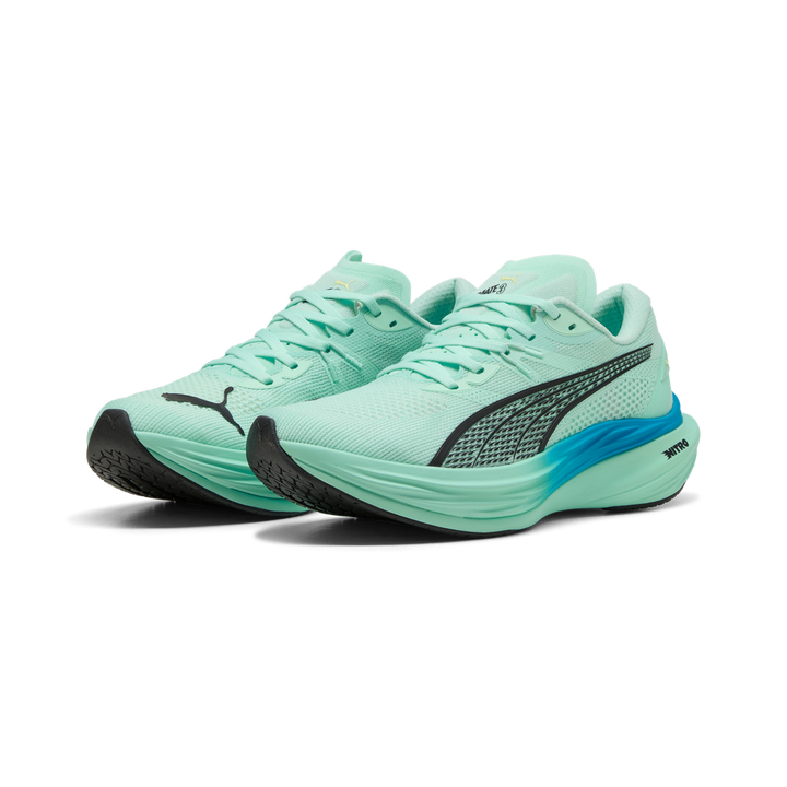 Puma Mens Deviate NITRO 3 - Mint Melt/Speed Blue - Neutral - AW25