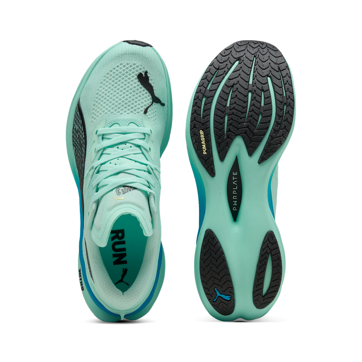 Puma Mens Deviate NITRO 3 - Mint Melt/Speed Blue - Neutral - AW25