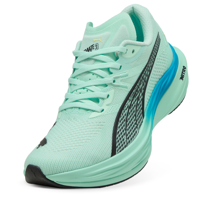 Puma Mens Deviate NITRO 3 - Mint Melt/Speed Blue - Neutral - AW25