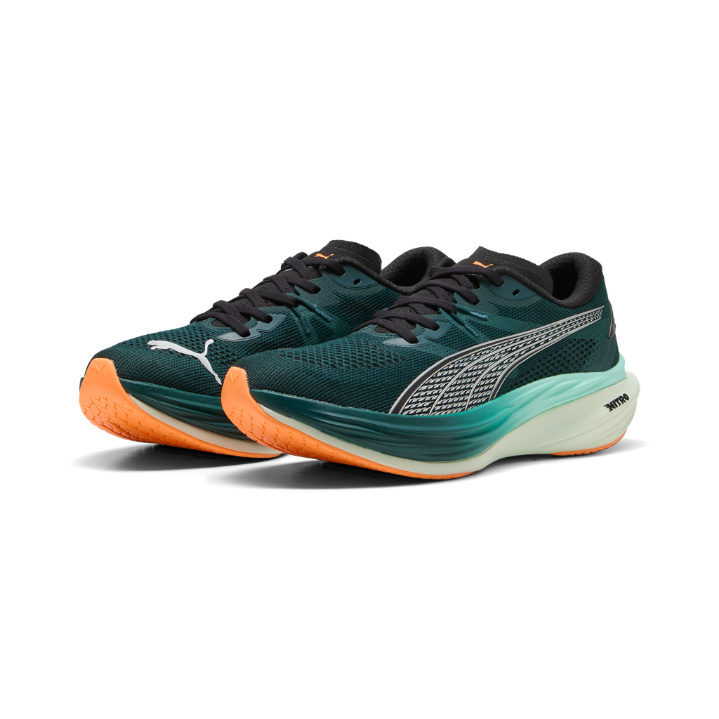 Puma Mens Deviate NITRO 3 - Green Terrain/Heat Fire - Neutral - AW25