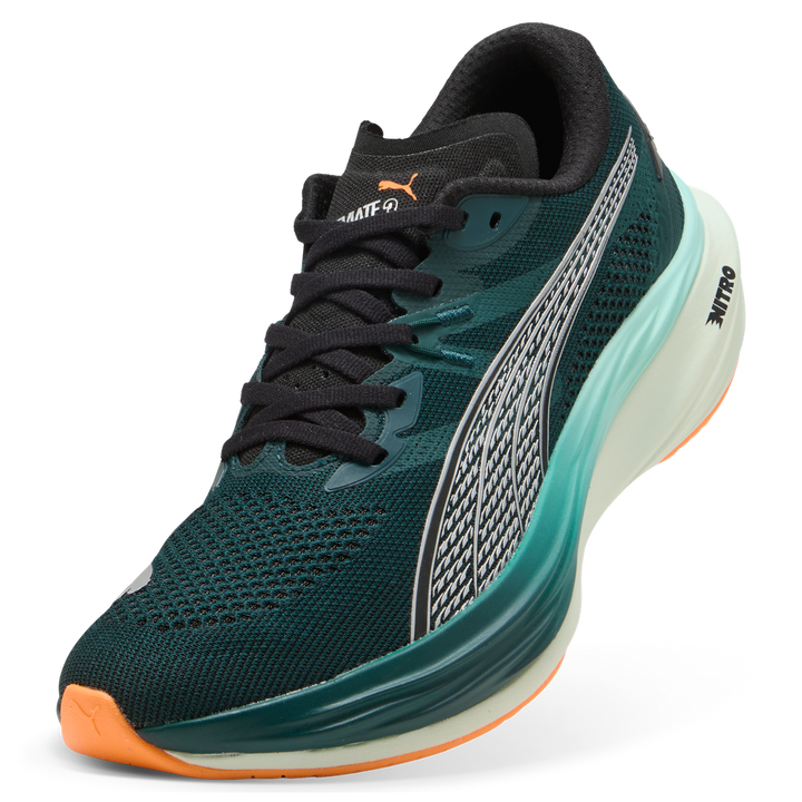 Puma Mens Deviate NITRO 3 - Green Terrain/Heat Fire - Neutral - AW25