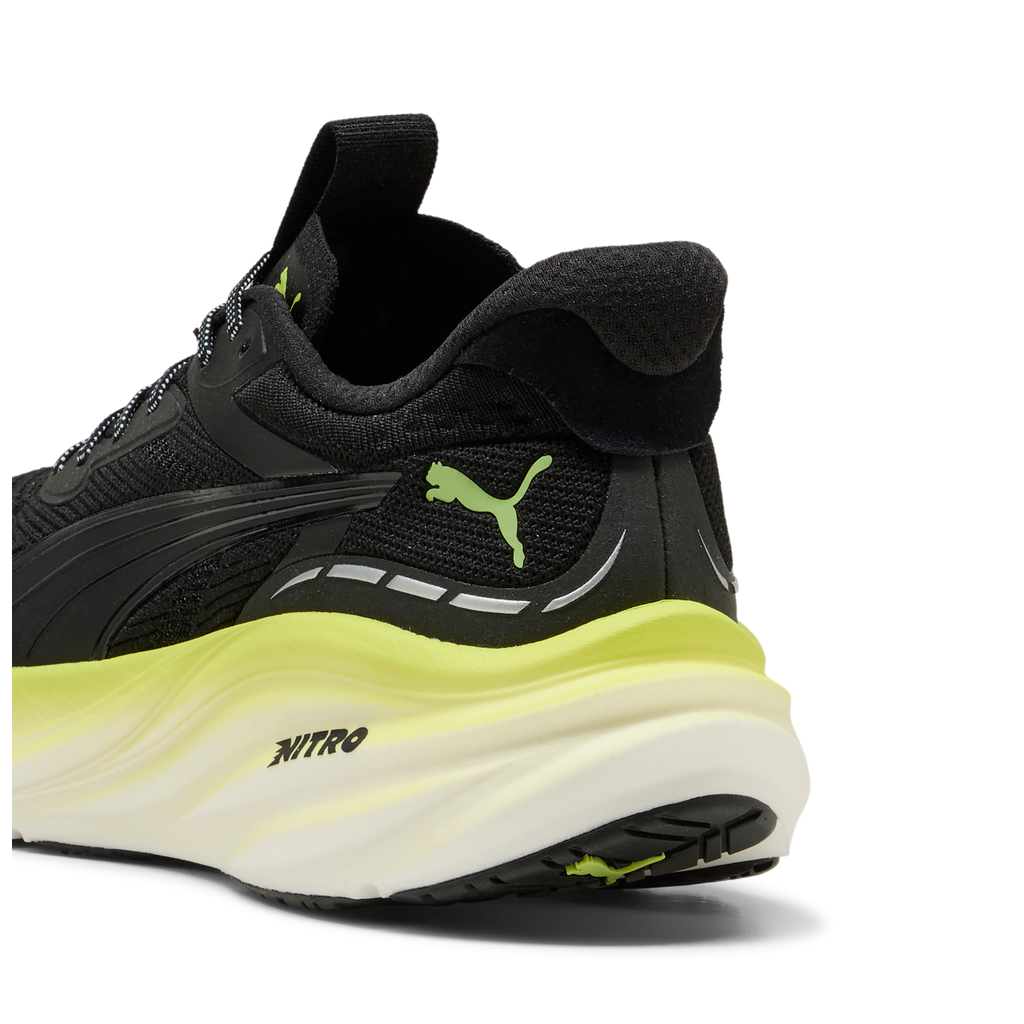 Puma Mens Magnify NITRO 3 - Puma Black/Sunny Lime - Neutral - AW26
