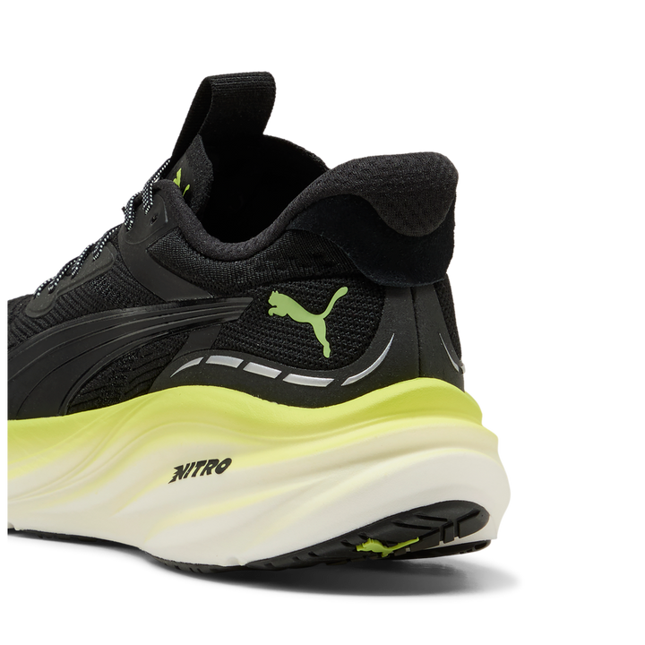 Puma Mens Magnify NITRO 3 - Puma Black/Sunny Lime - Neutral - AW26