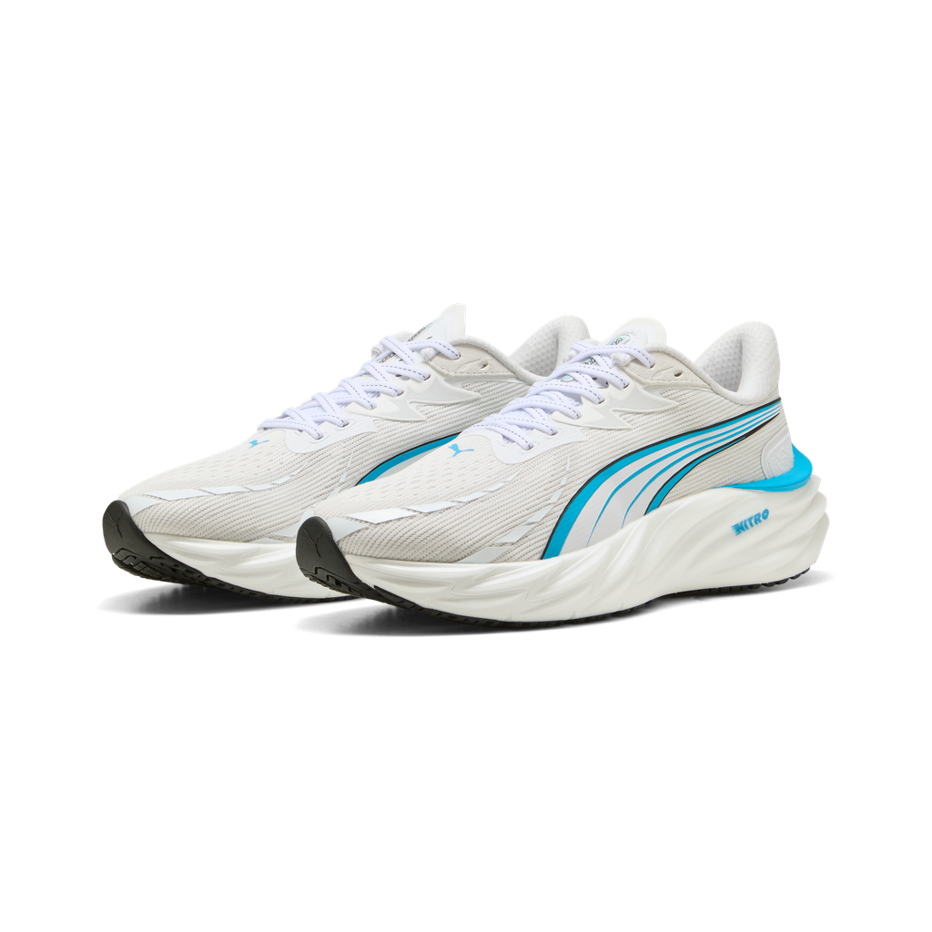 Puma Mens Velocity NITRO 4 - Puma White/Speed Blue - Neutral - AW25