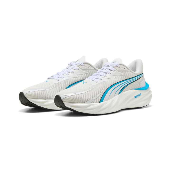 Puma Mens Velocity NITRO 4 - Puma White/Speed Blue - Neutral - AW25