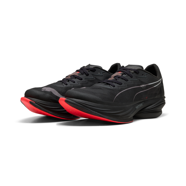 Puma Mens Fast-R NITRO Elite 3 - Puma Black/Ultra Red - Neutral - AW26