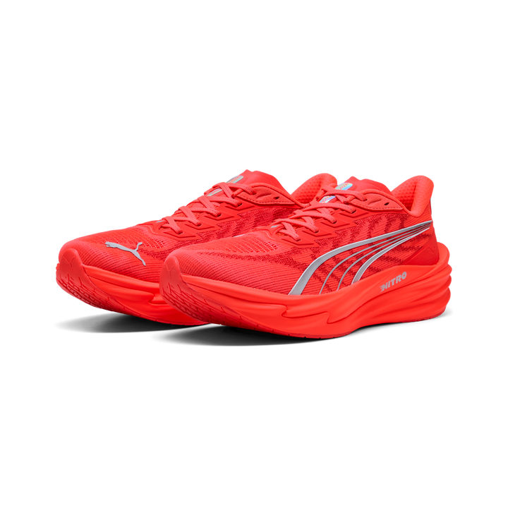 Puma Mens Deviate NITRO 4 - Ultra Red/Puma Silver - Neutral - AW26